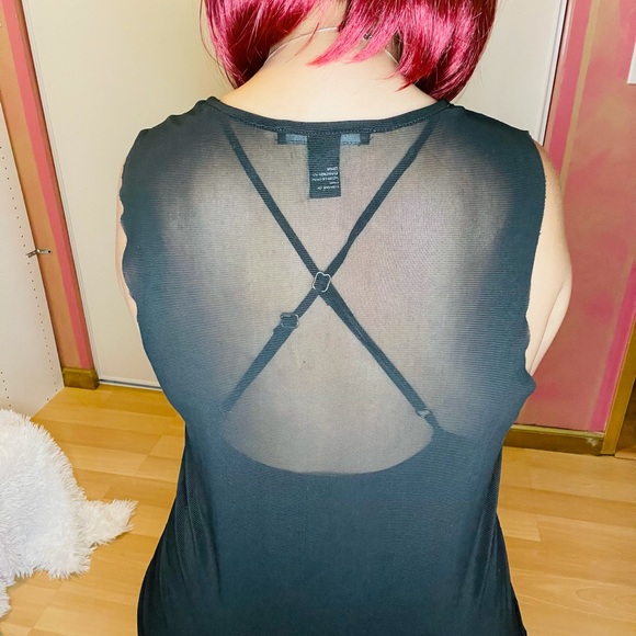 Two Piece: Mesh Cover Slip Dress - Picture 16 of 16